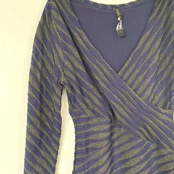 Plenty purple and grey midi bodycon dress - Picture 1 of 8